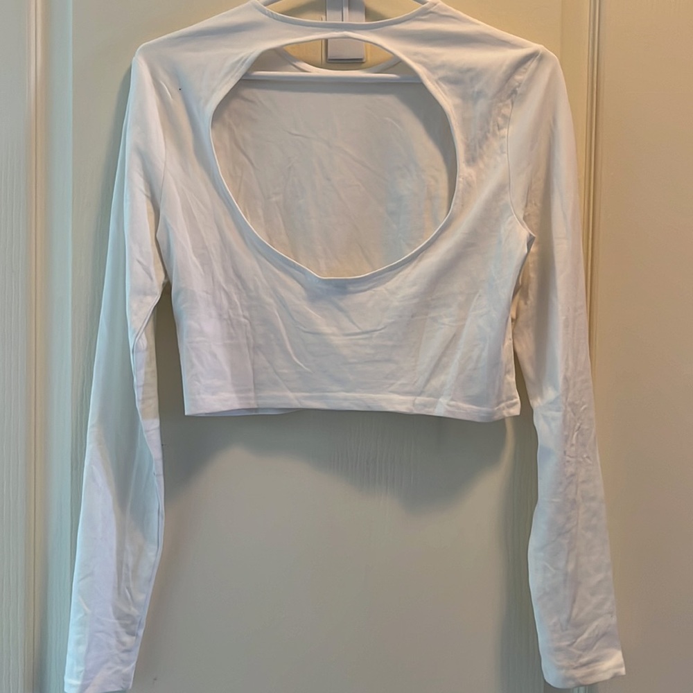 Open Back Long Sleeve Top - Picture 2 of 2